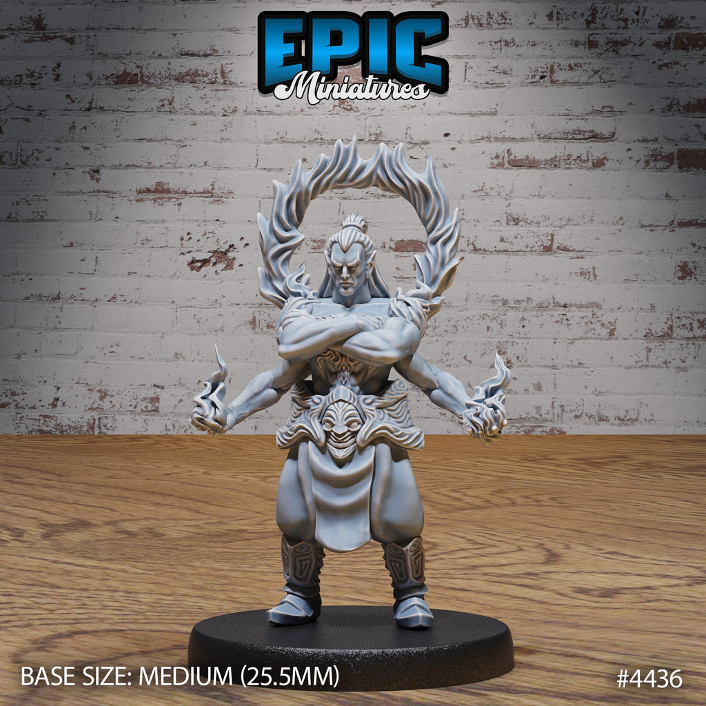 Rage Demon Asura Option #4436 front DND miniature Serpents Rage 16k resin