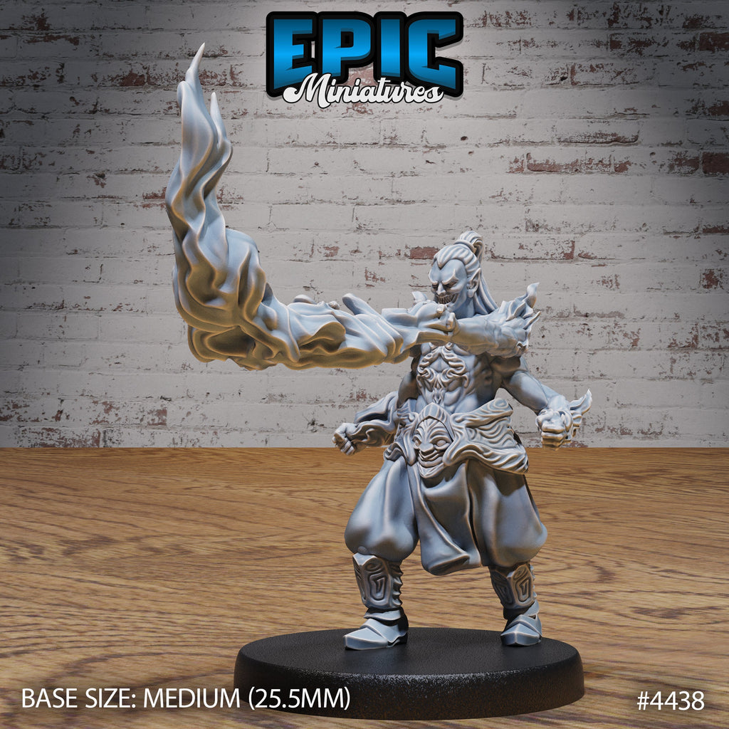 Rage Demon Asura Option #4438 front DND miniature Serpents Rage 16k resin
