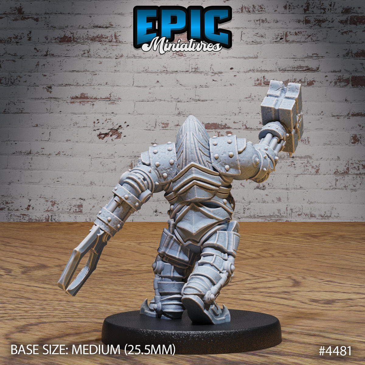 Dark Dwarf Option #4482 front DND miniature Vampire Invasion 16k resin