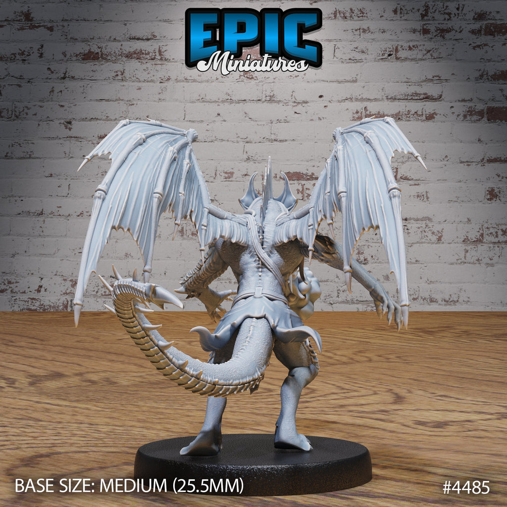 Draconic Demon Brass Option #4486 front DND miniature Vampire Invasion 16k resin