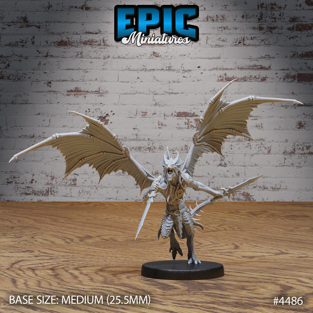 Draconic Demon Brass Option #4486 back DND miniature Vampire Invasion 16k resin