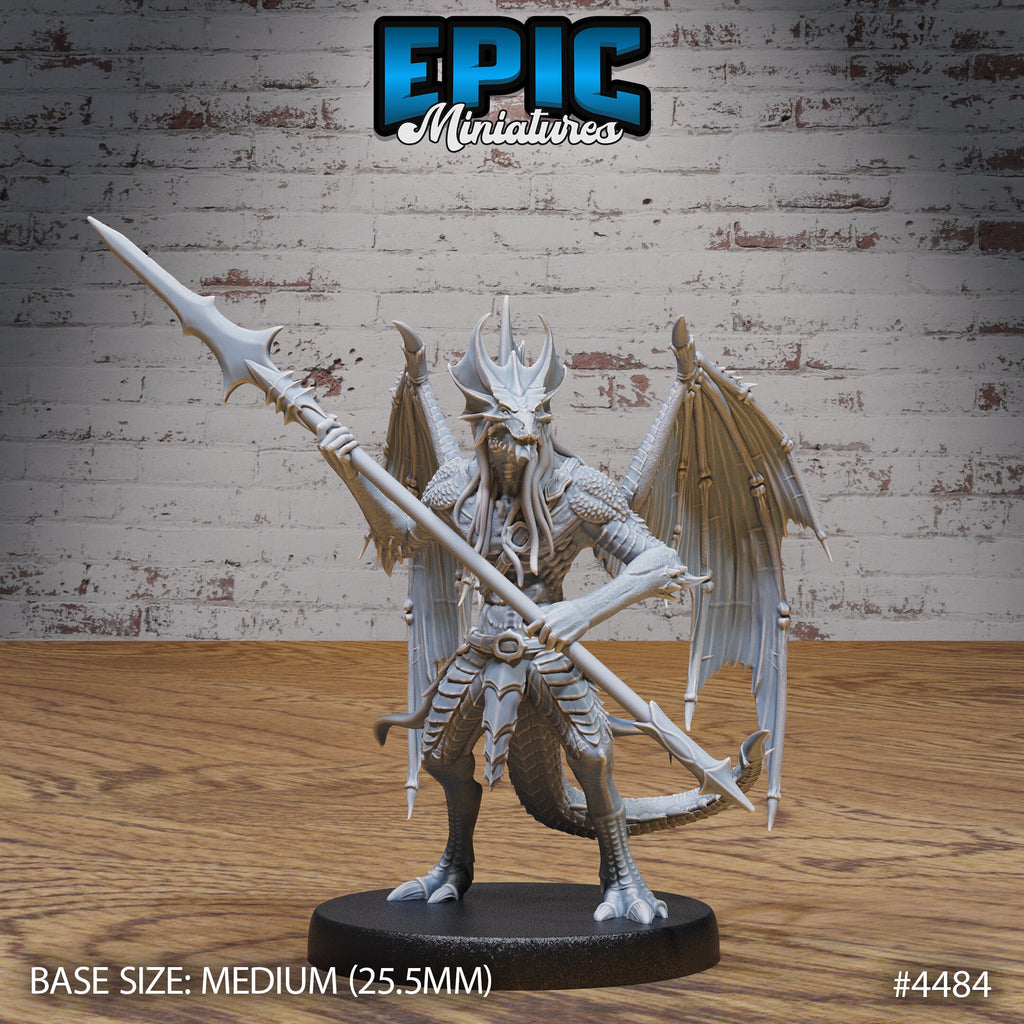 Draconic Demon Brass Option #4484 back DND miniature Vampire Invasion 16k resin