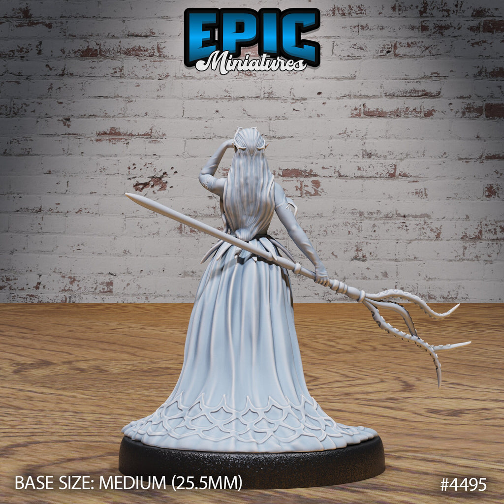 Dark Elf Domina Set of 3 DND Minis | Vampire Invasion | TTRPG | Drow Elves Underdark Dragon Heist Whip Bow Staff Option #4493 front DND miniature  16k resin
