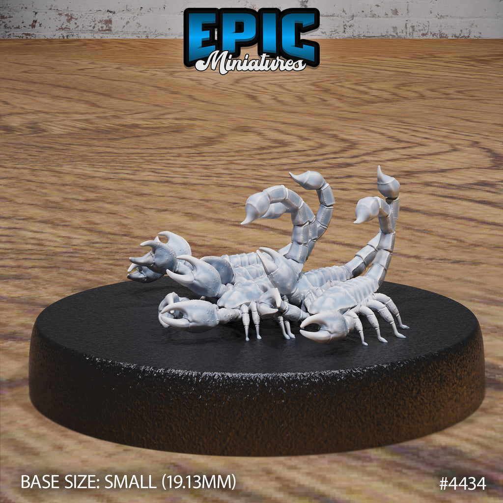 Scorpion Swarm 10 swarms 15mm scale front DND miniature Serpents Rage 16k resin