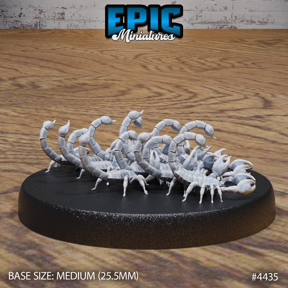 Scorpion Swarm Pick 10 front DND miniature Serpents Rage 16k resin