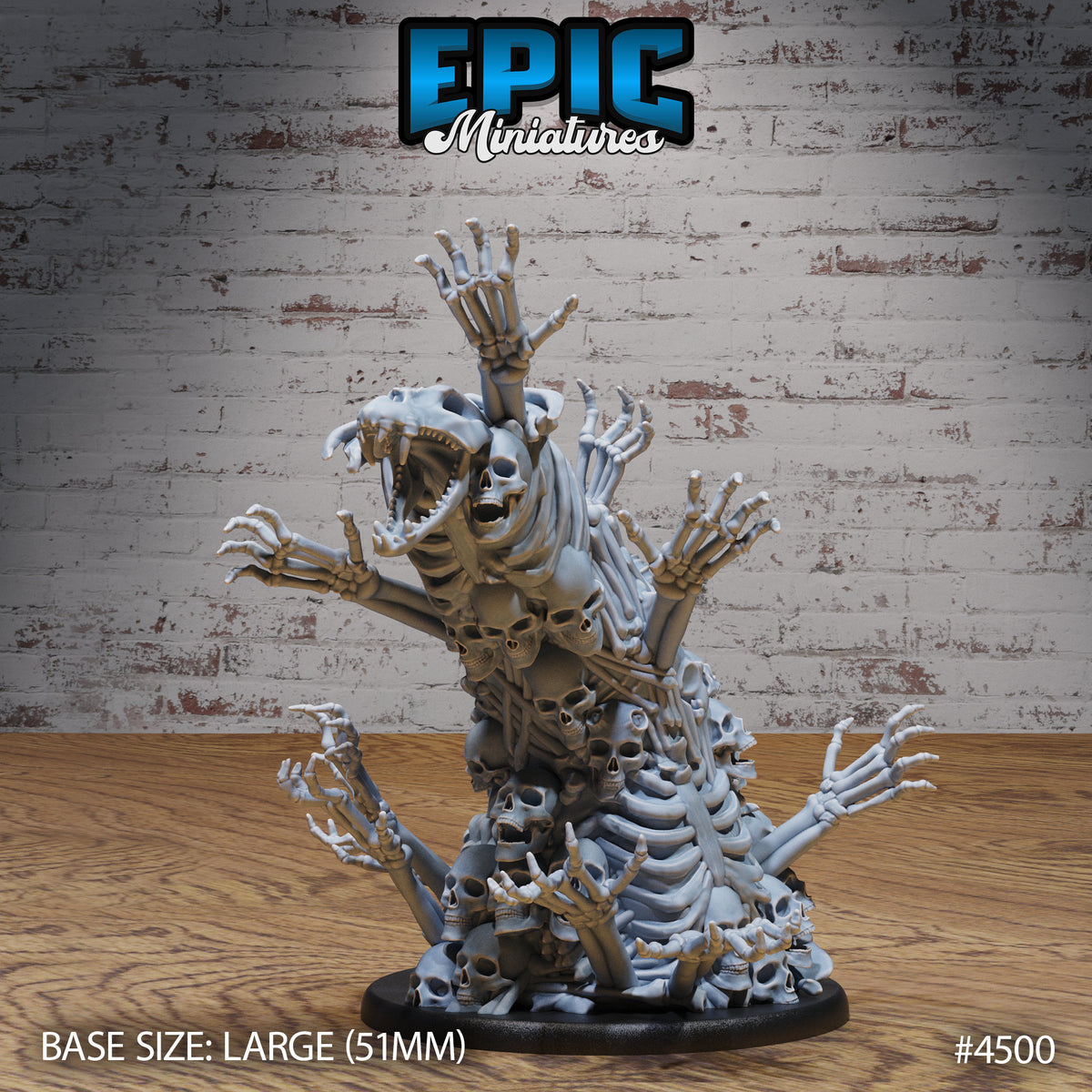 Bone Swarm Option #4500 front DND miniature Serpents Rage 16k resin
