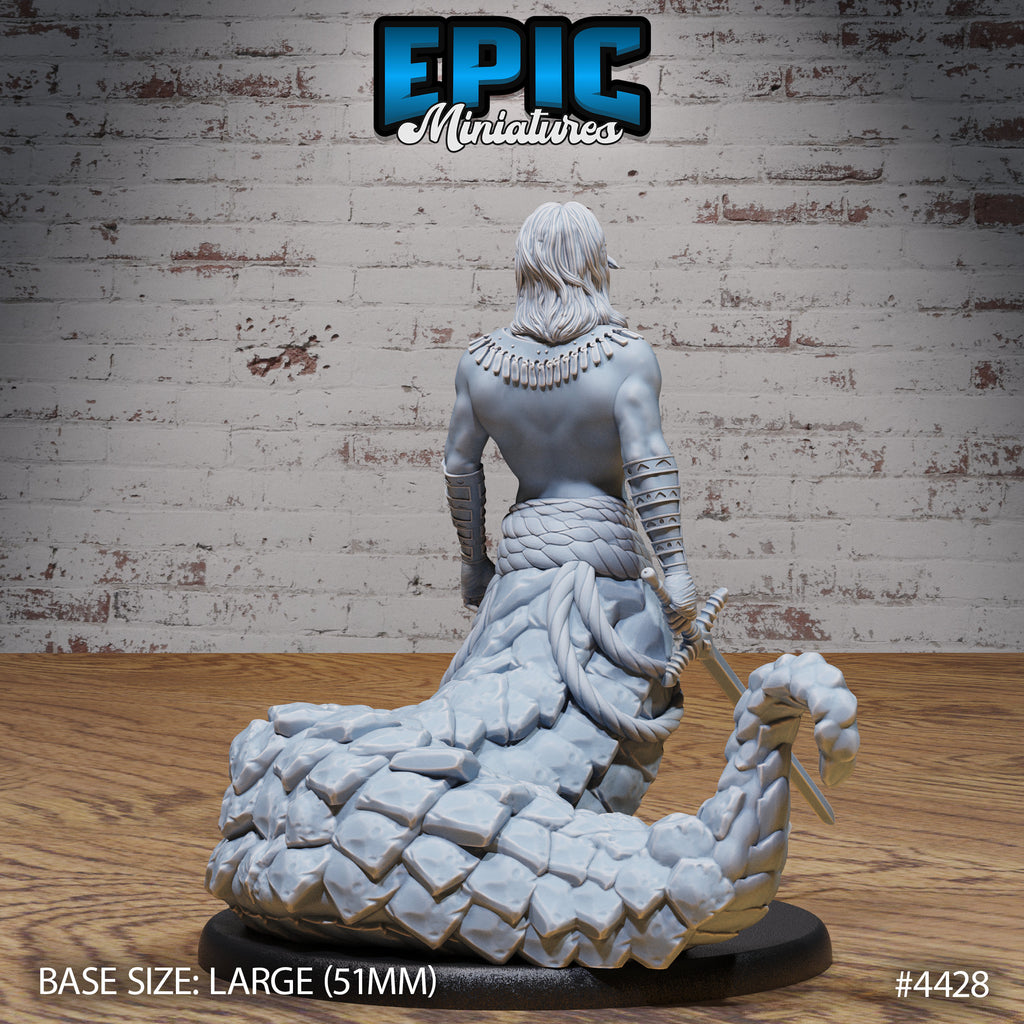 Lamia Prince Option #4429 back DND miniature Serpents Rage 16k resin