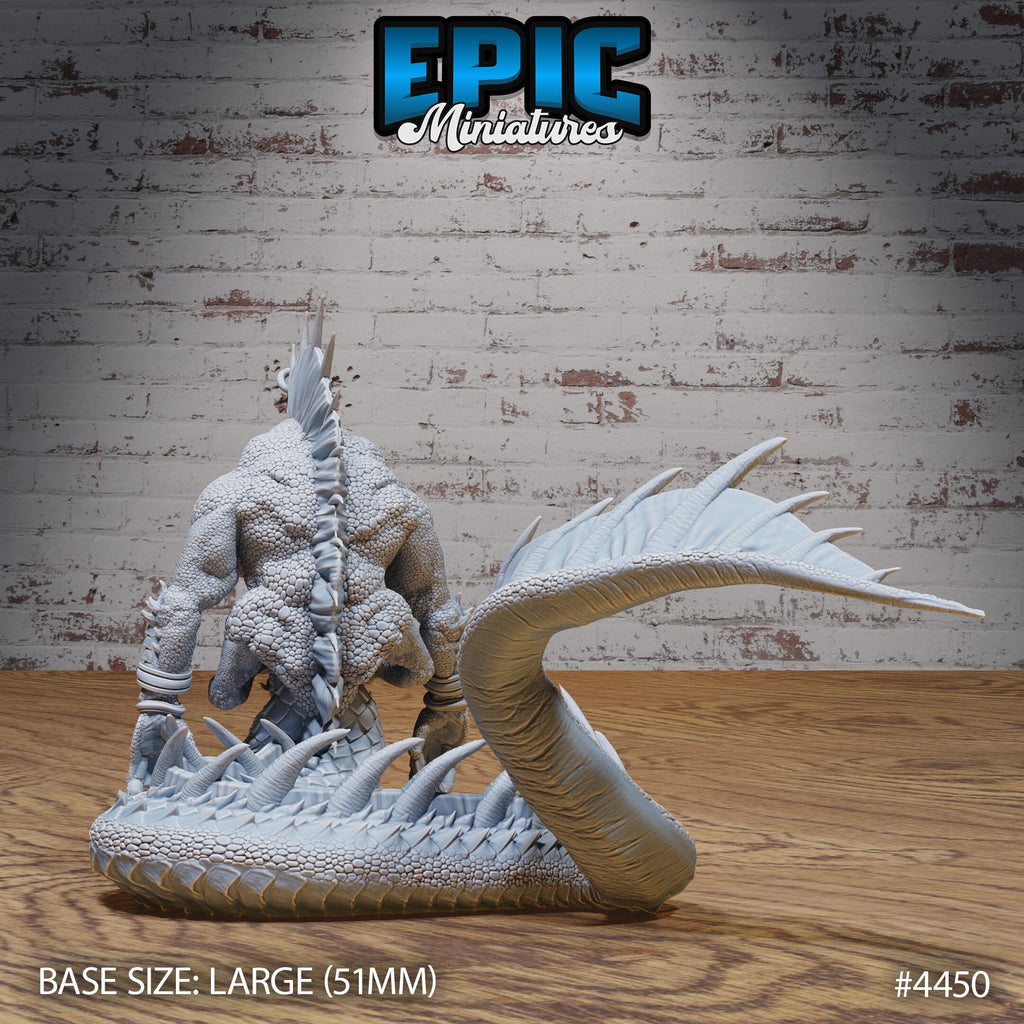 Naga Savage Option #4450 back DND miniature Serpents Rage 16k resin