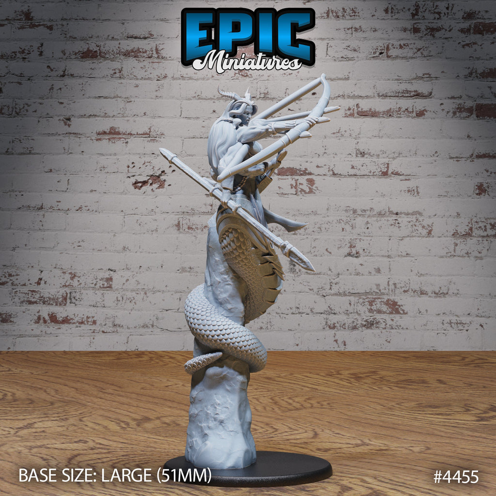 Naga Death Envoy Option #4456 front DND miniature Serpents Rage 16k resin