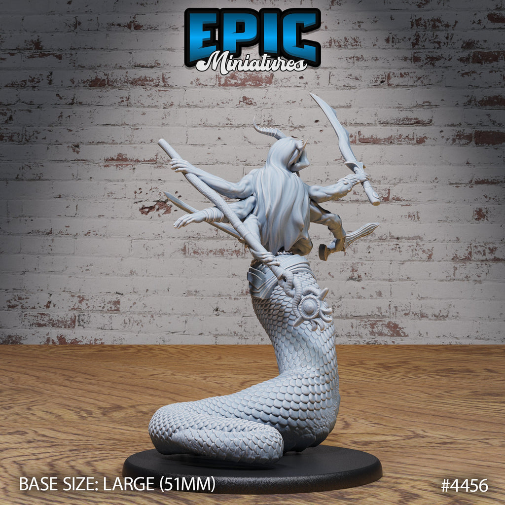 Naga Death Envoy Option #4454 back DND miniature Serpents Rage 16k resin