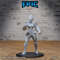 Earth Elemental Female Option #4472 front DND miniature Deep Dark Caves 16k resin