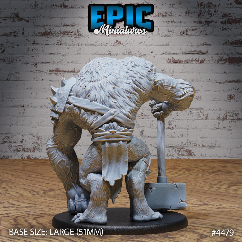 Quaggoth Option #4479 back DND miniature Deep Dark Caves 16k resin