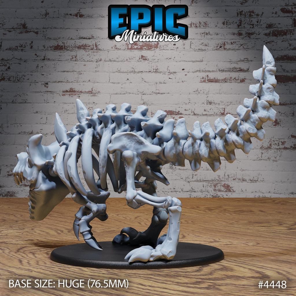 Skeleton T-Rex Mount Option #4448 back DND miniature Safari Tour 16k resin