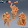 Ogre Female Set of 3 DND miniatures group photo Caves of Despair