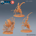 Drider Abomination Set of 3 DND miniatures group photo Caves of Despair
