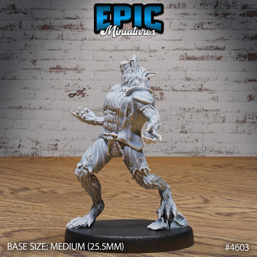 Classic Werewolf Werewolf 4603 front DND miniature Vampire Invasion 16k resin