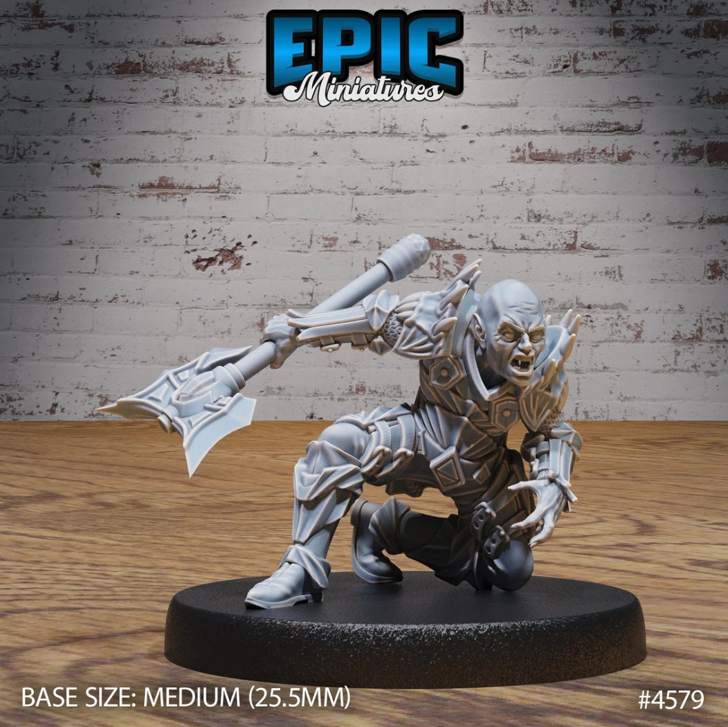 Vampire Army 1st Set of 4 front DND miniature Vampire Invasion 16k resin