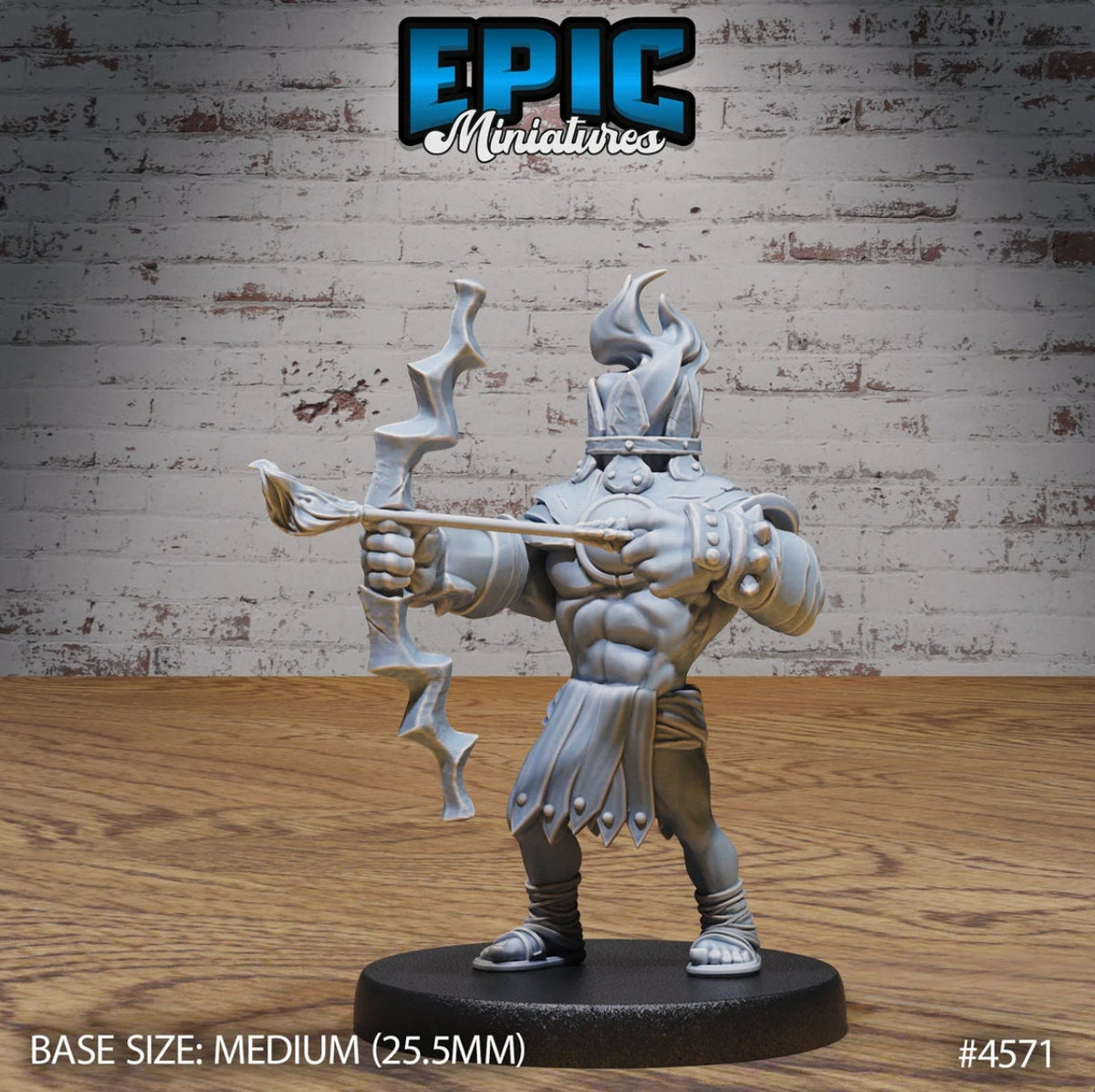 Torch Knight of 3 Option #4570 front DND miniature Vampire Invasion 16k resin