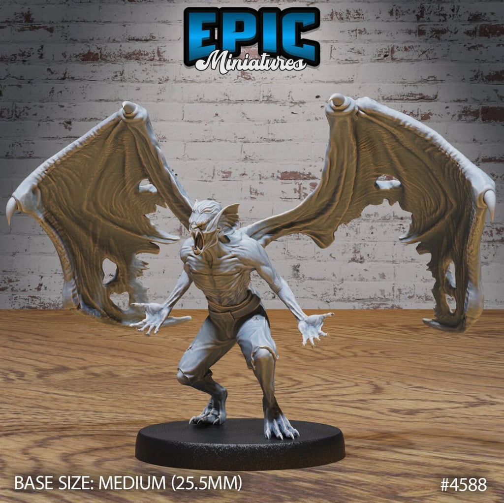 Great Vampire 1 at 167% Large front DND miniature Vampire Invasion 16k resin