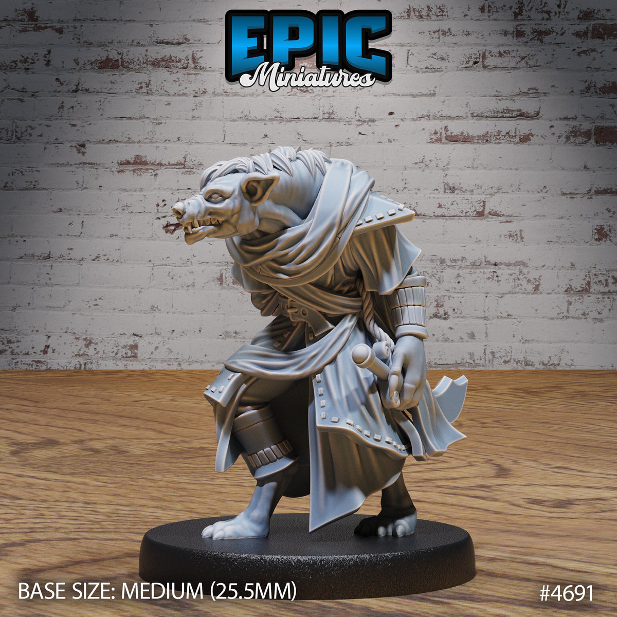 Gnoll Tribe 4694 front DND miniature Beast Hunt 16k resin