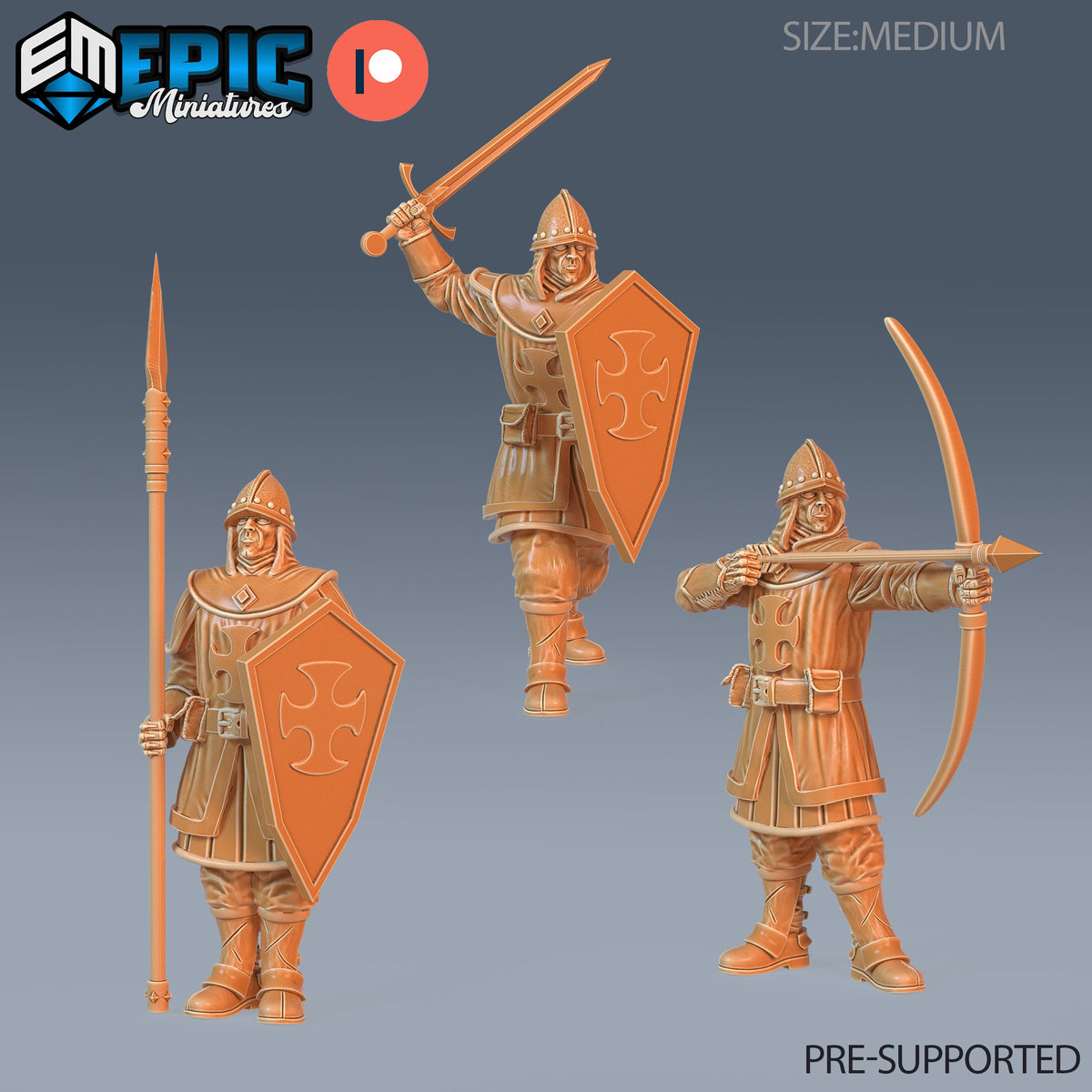 City Guard Set of 3 DND miniatures group photo Guild of Thieves