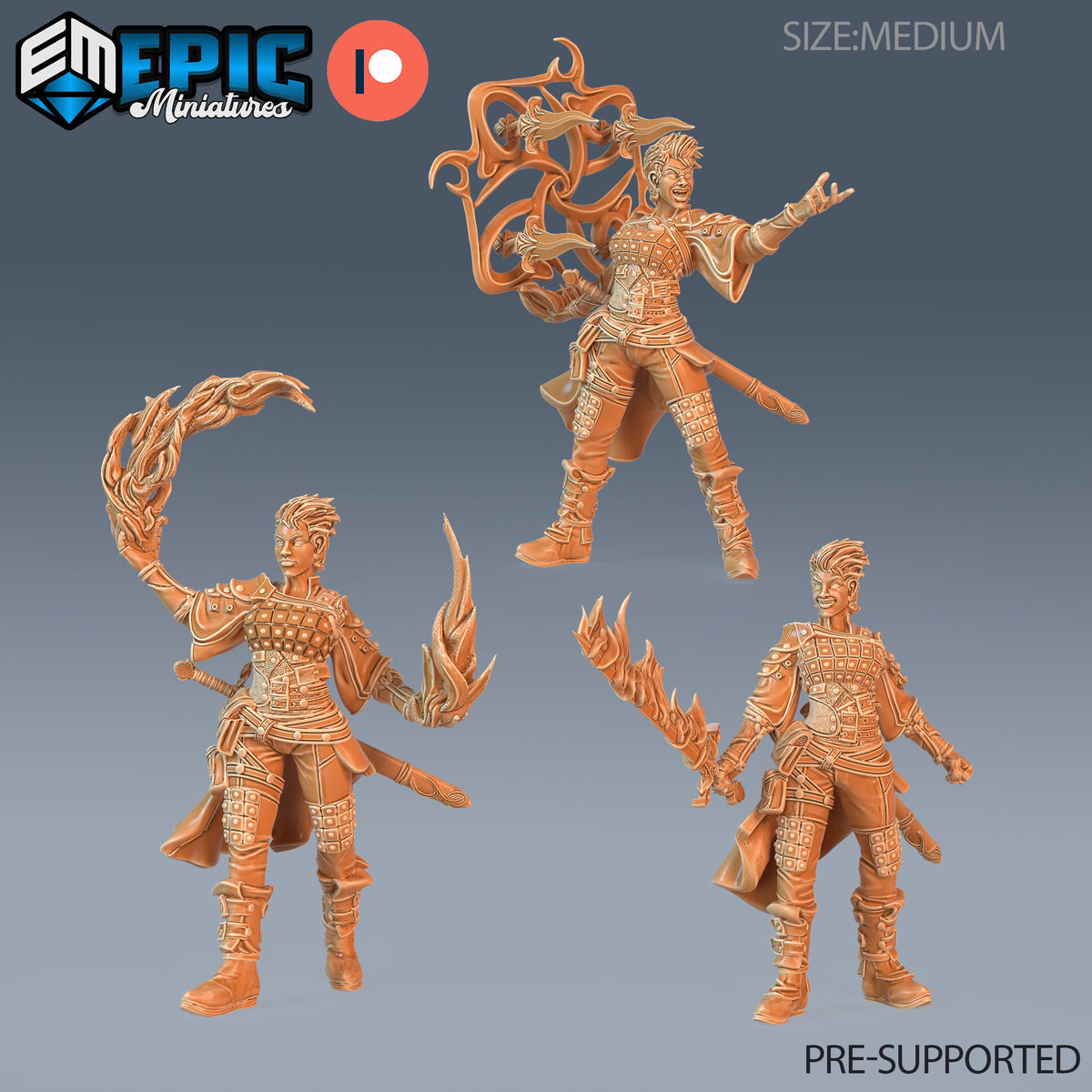 Guild Mage Set of 3 DND miniatures group photo Guild of Thieves