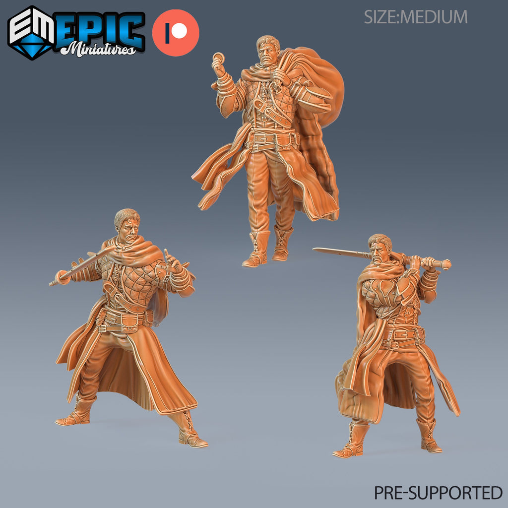 Human Thief Set of 3 DND miniatures group photo Guild of Thieves