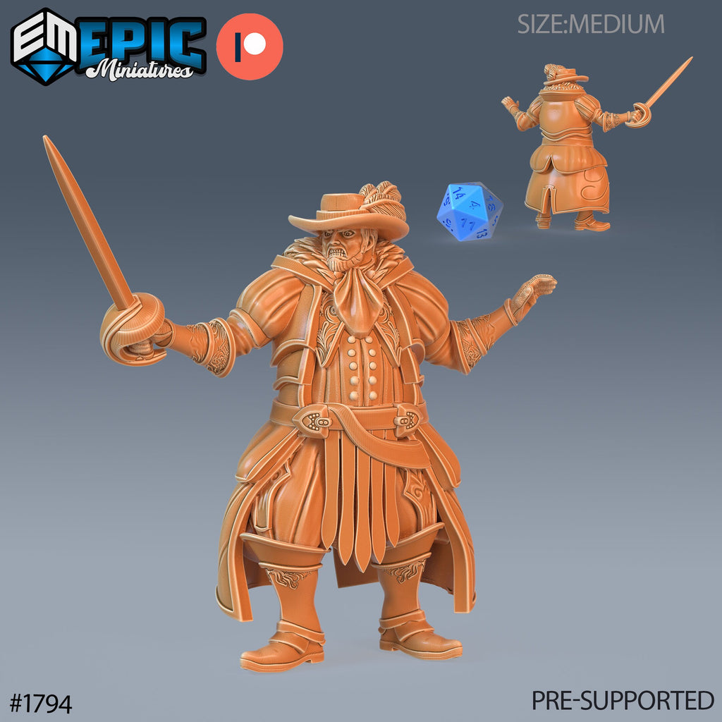 Noble Human Option #1794 front DND miniature Guild of Thieves 16k resin