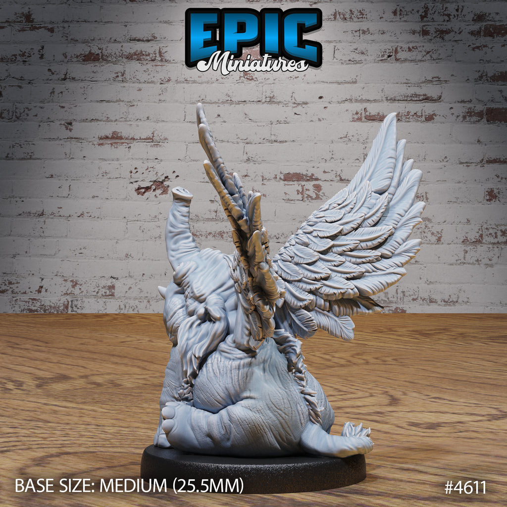 Holyphant Option #4612 back DND miniature Faith Defender 16k resin