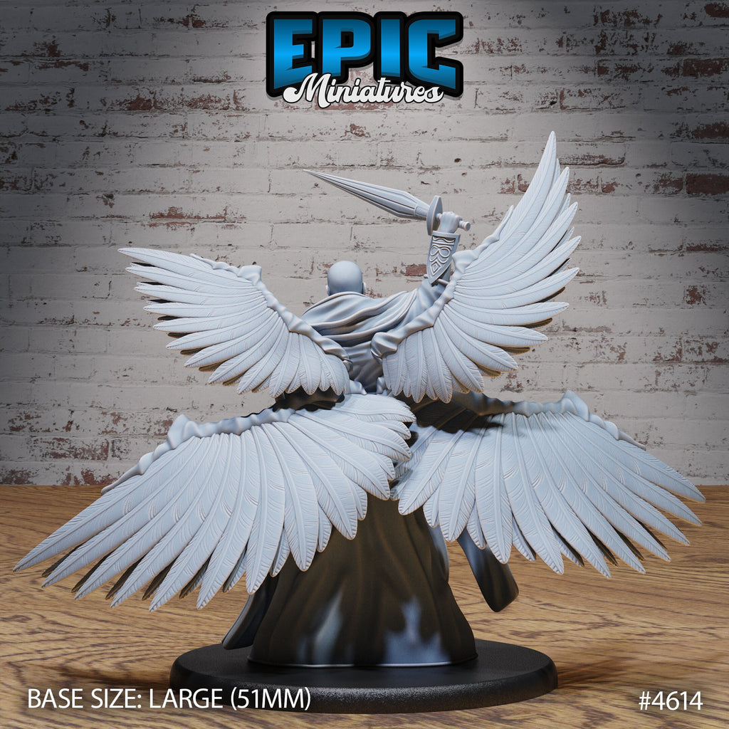Planetar Angel Option #4614 back DND miniature Faith Defender 16k resin