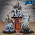 Fallen Bishop of 4 DND miniatures group photo Faith Defender