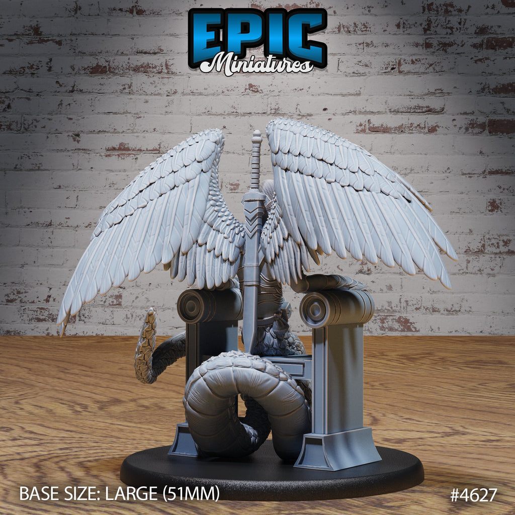Holy Serpent Option #4627 back DND miniature Faith Defender 16k resin