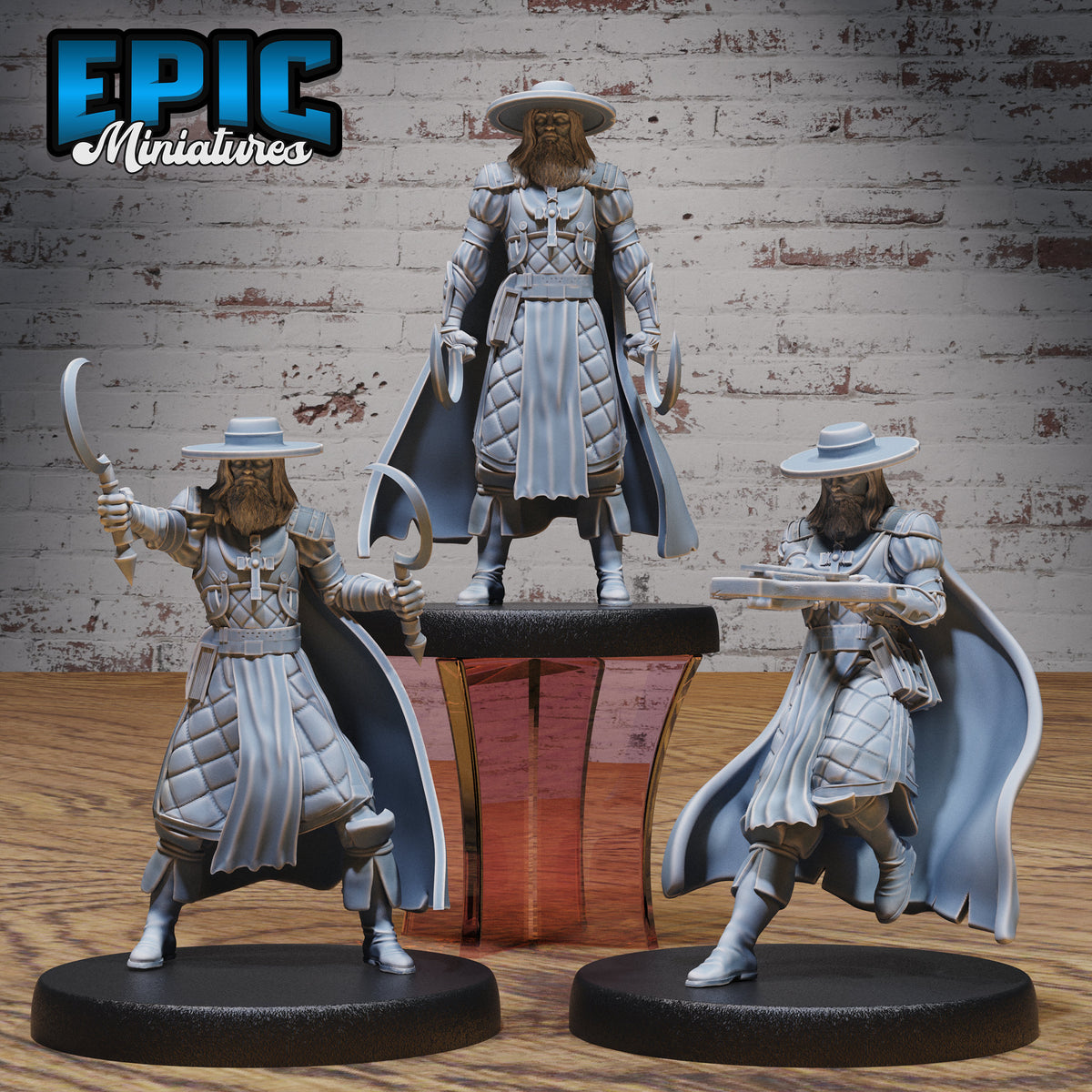 Monster Hunter Van Helsing Set of 3 DND miniatures group photo Faith Defender