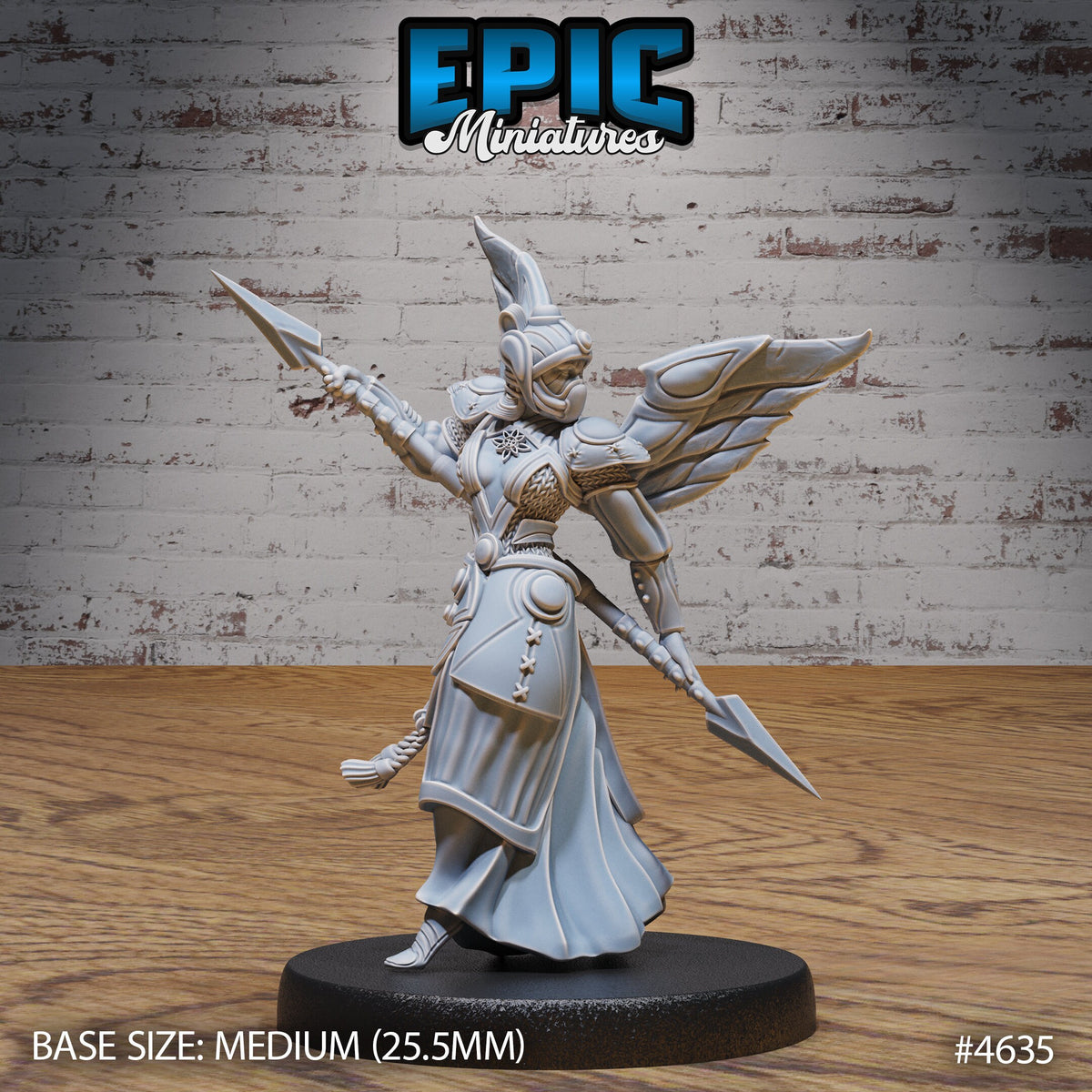Astral Deva Option #4636 front DND miniature Faith Defender 16k resin