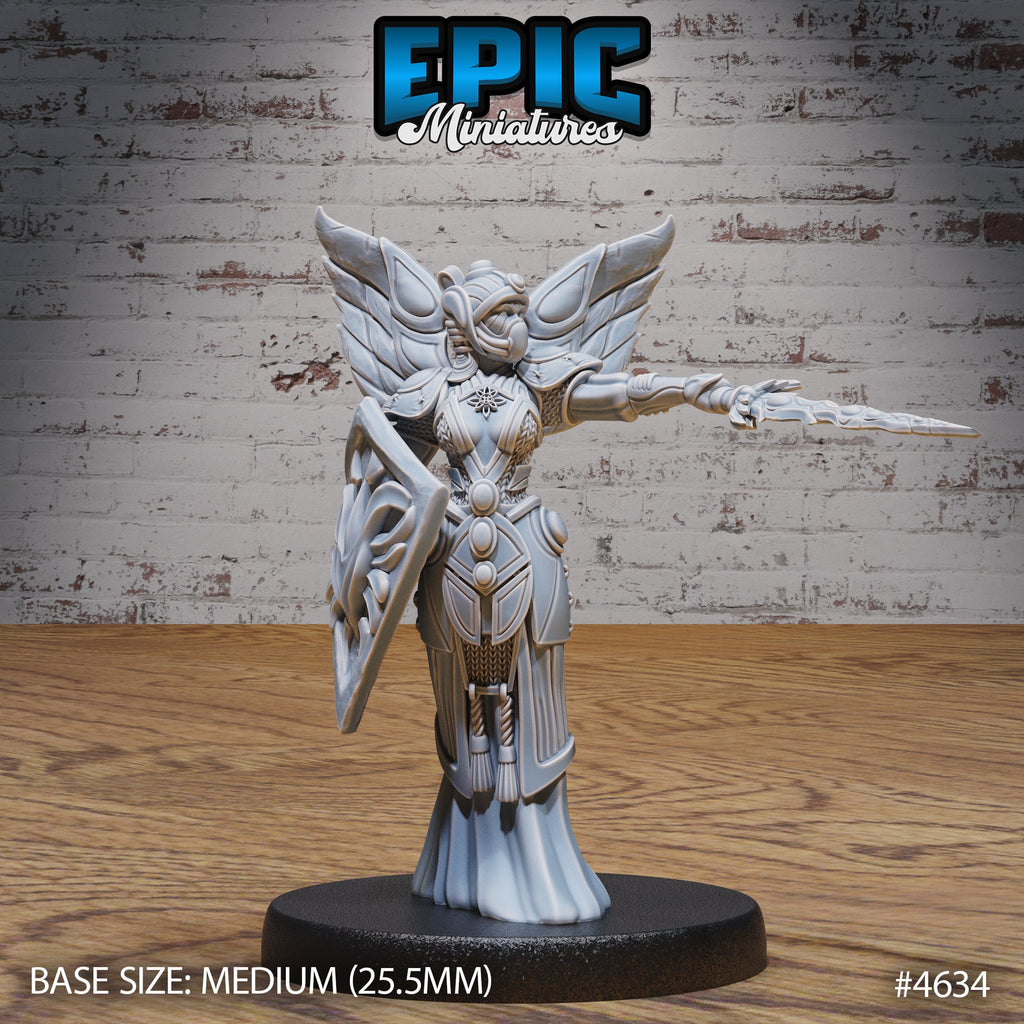 Astral Deva Option #4635 front DND miniature Faith Defender 16k resin