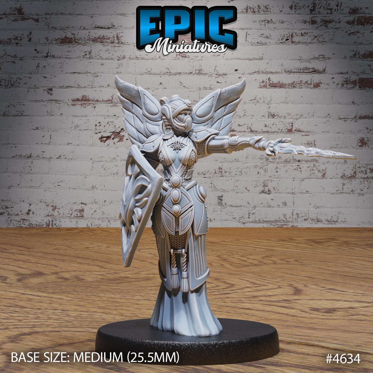Astral Deva Option #4635 front DND miniature Faith Defender 16k resin