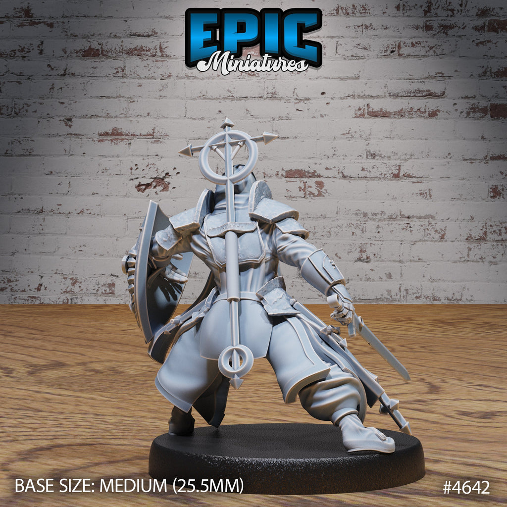 Inquisitor Knight Option #4642 back DND miniature Faith Defender 16k resin