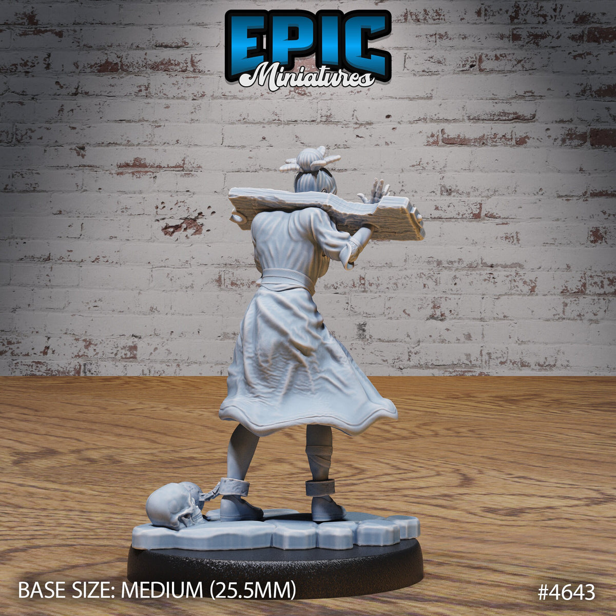 Captured Witch Option #4643 back DND miniature Faith Defender 16k resin