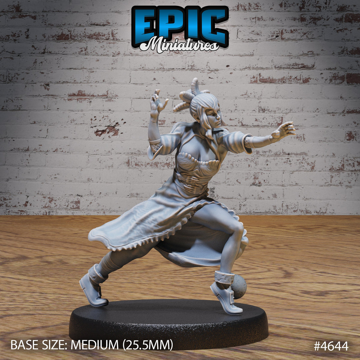 Captured Witch Option #4644 front DND miniature Faith Defender 16k resin