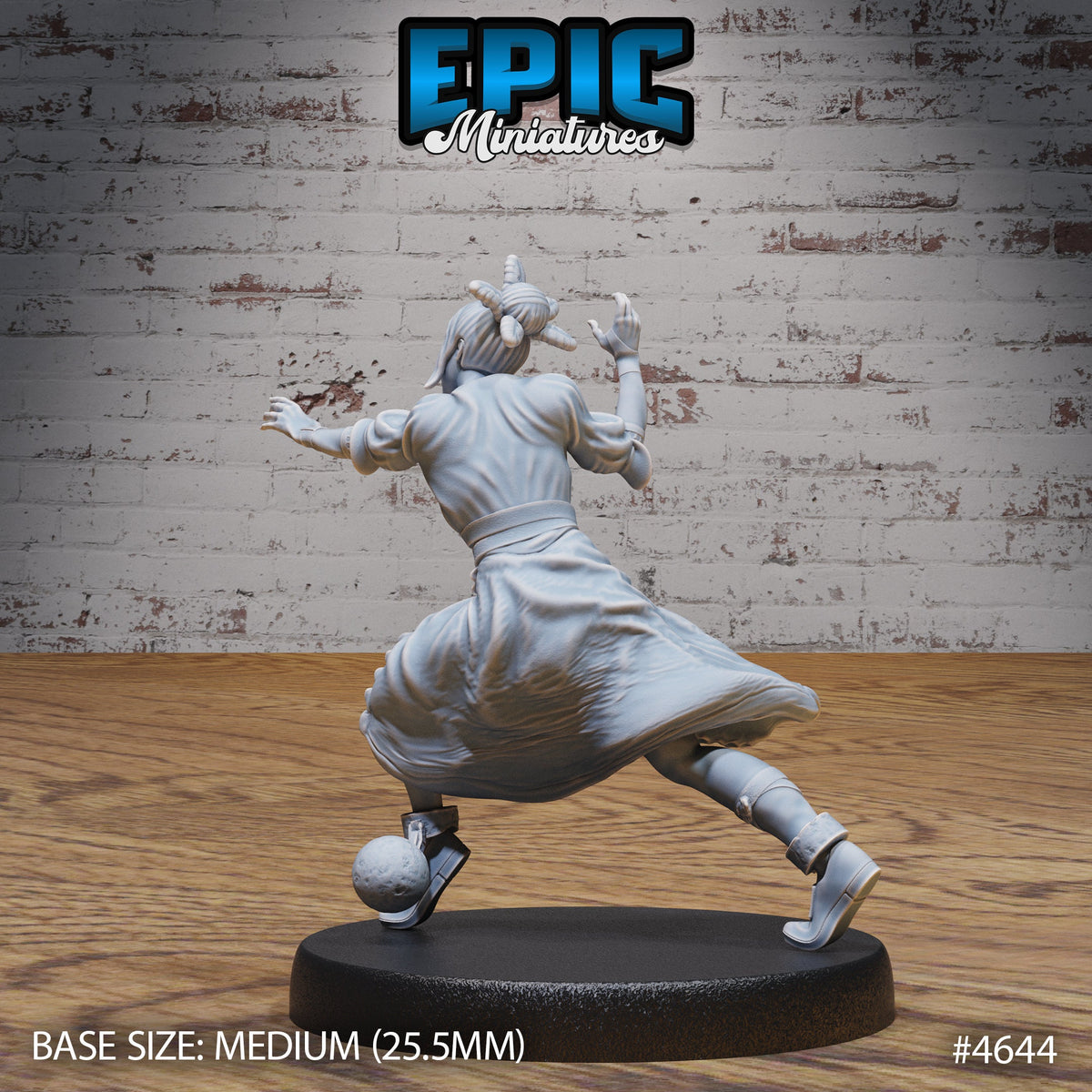 Captured Witch Option #4644 back DND miniature Faith Defender 16k resin