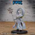 White Priest Option #4646 front DND miniature Faith Defender 16k resin