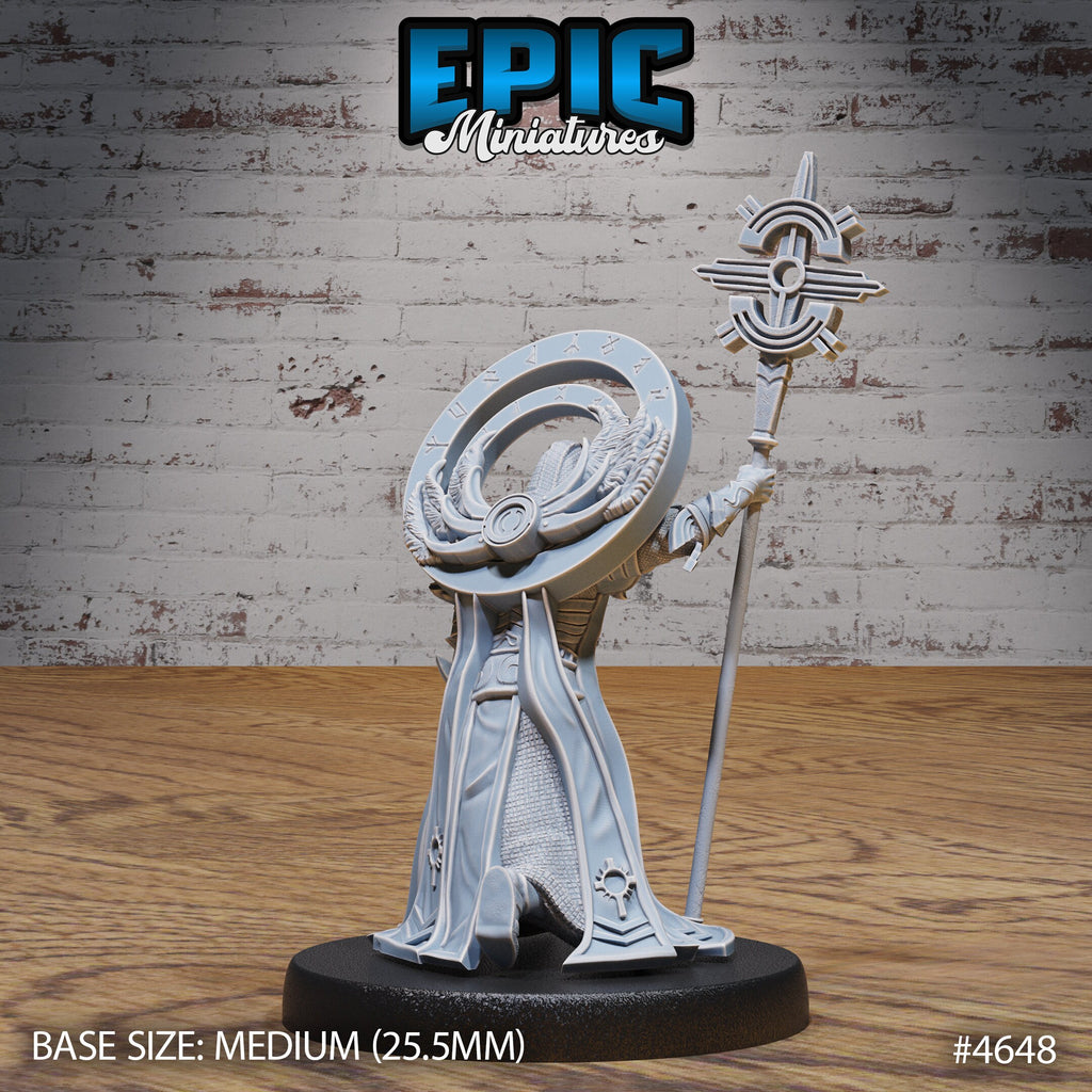 White Priest Option #4648 back DND miniature Faith Defender 16k resin
