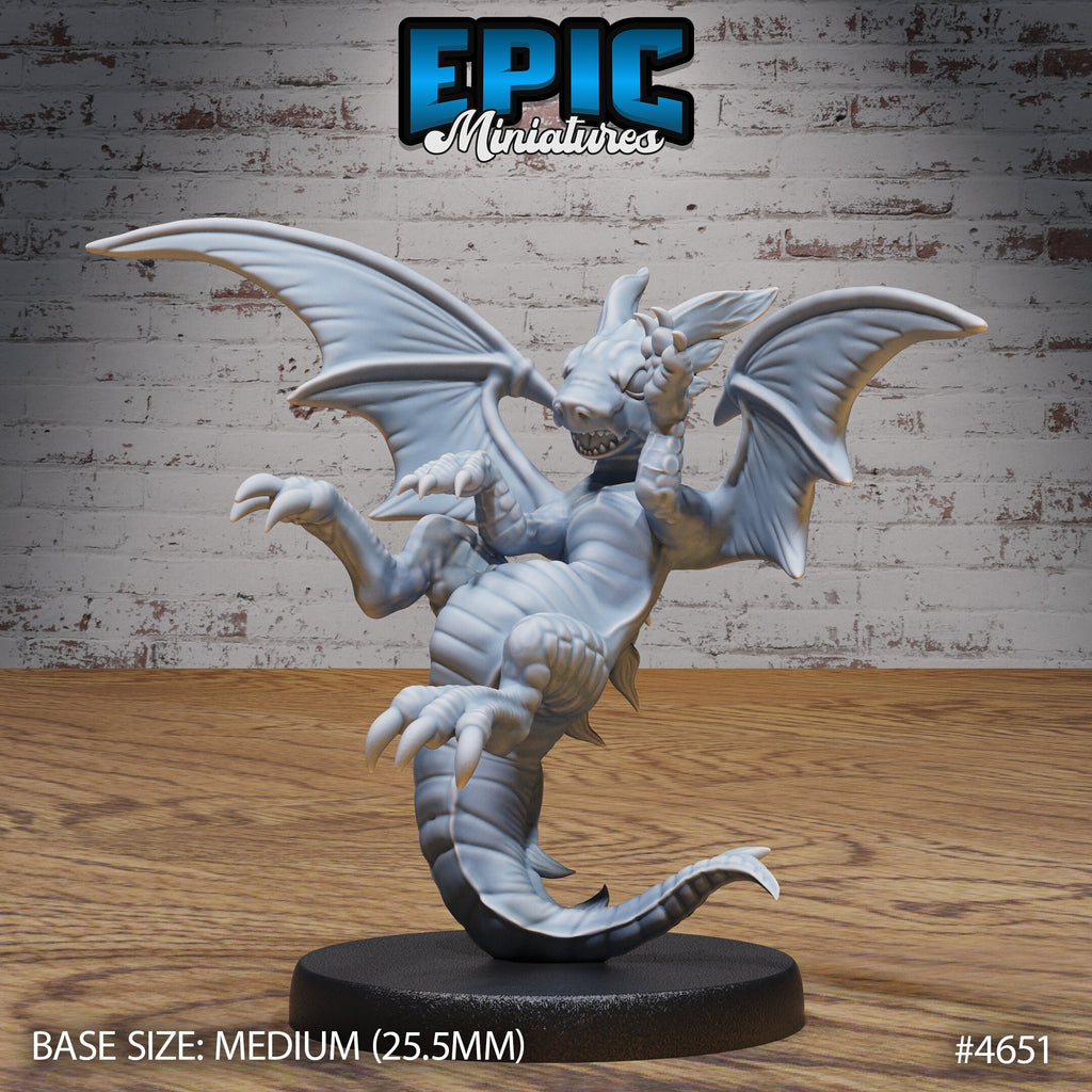 Light Dragon Wyrmling Option #4651 front DND miniature Faith Defender 16k resin