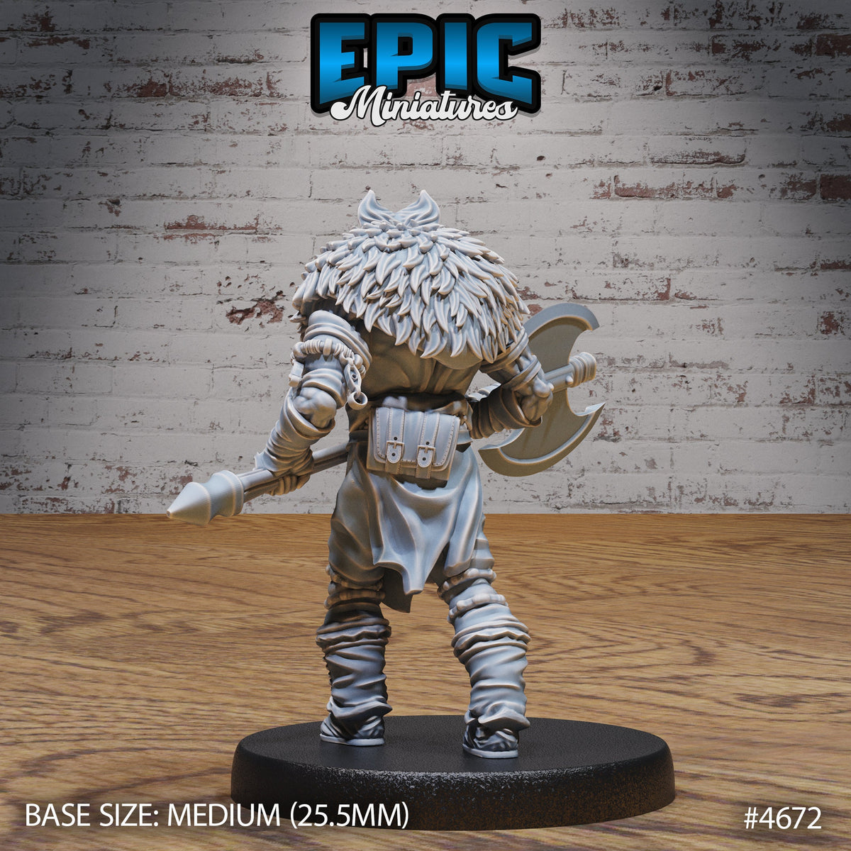 Beast Master Option #4670 back DND miniature Beast Hunt 16k resin