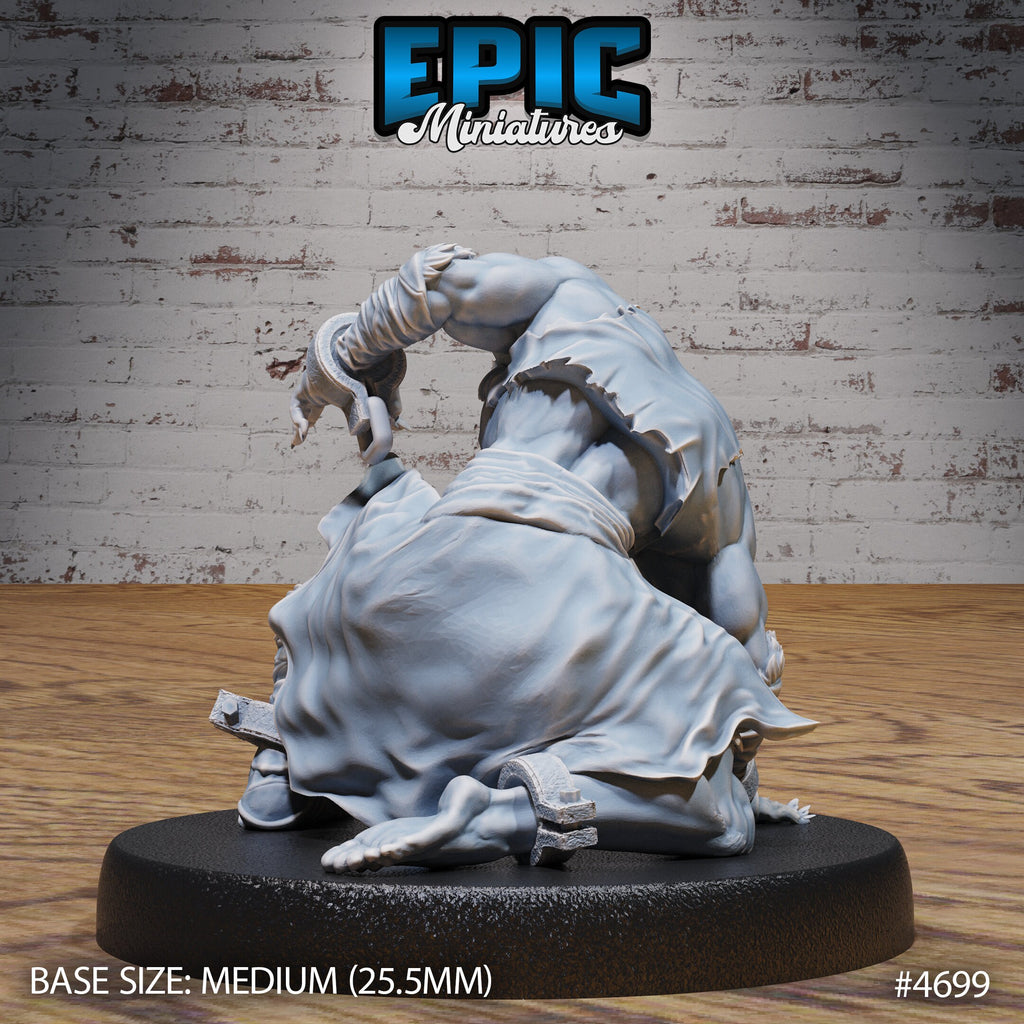 Savage Escapee Option #4699 back DND miniature Beast Hunt 16k resin