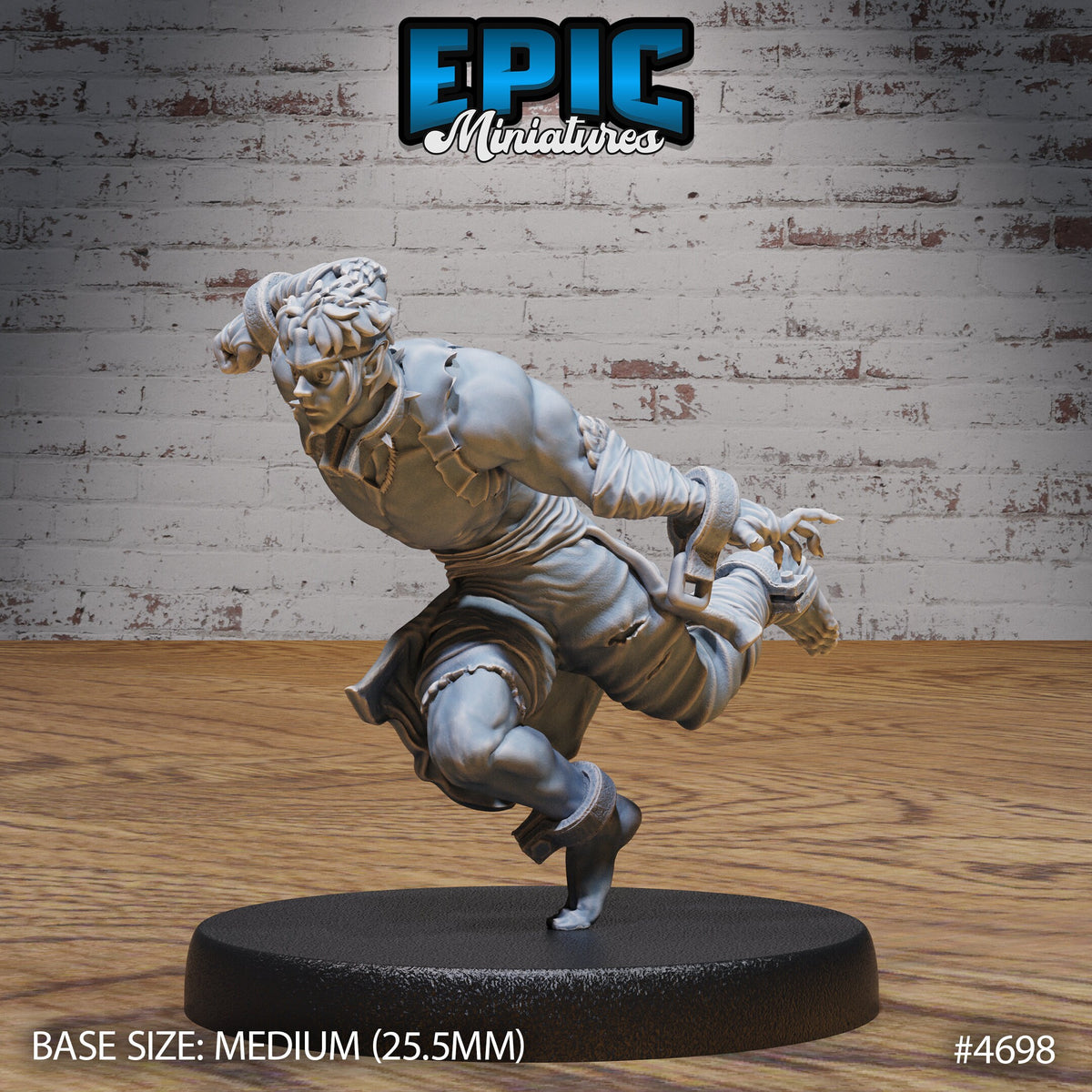 Savage Escapee Option #4698 front DND miniature Beast Hunt 16k resin