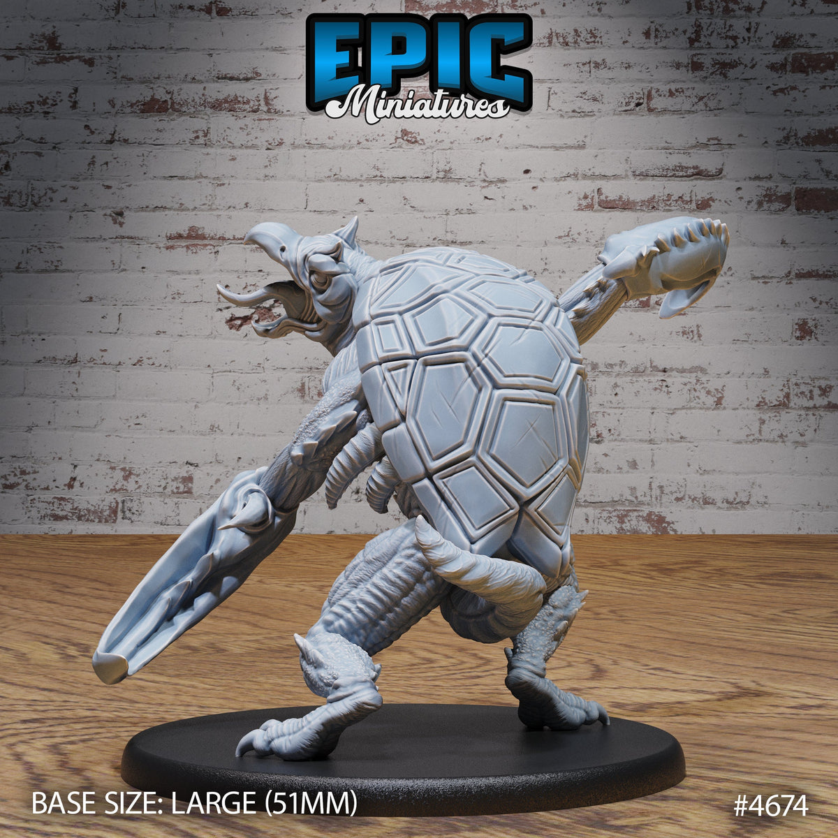 Hook Horror Classic Option #4674 back DND miniature Beast Hunt 16k resin