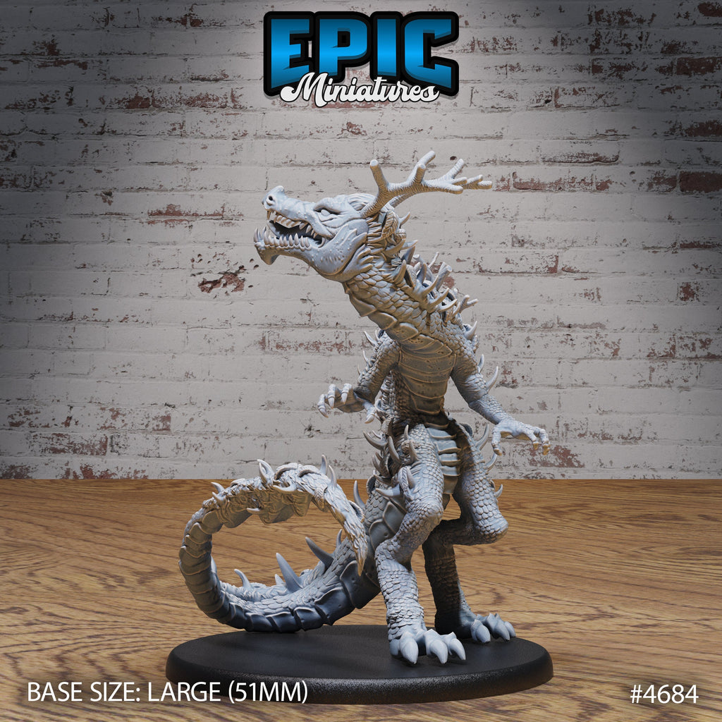 Hunting Reptile Option #4685 front DND miniature Beast Hunt 16k resin