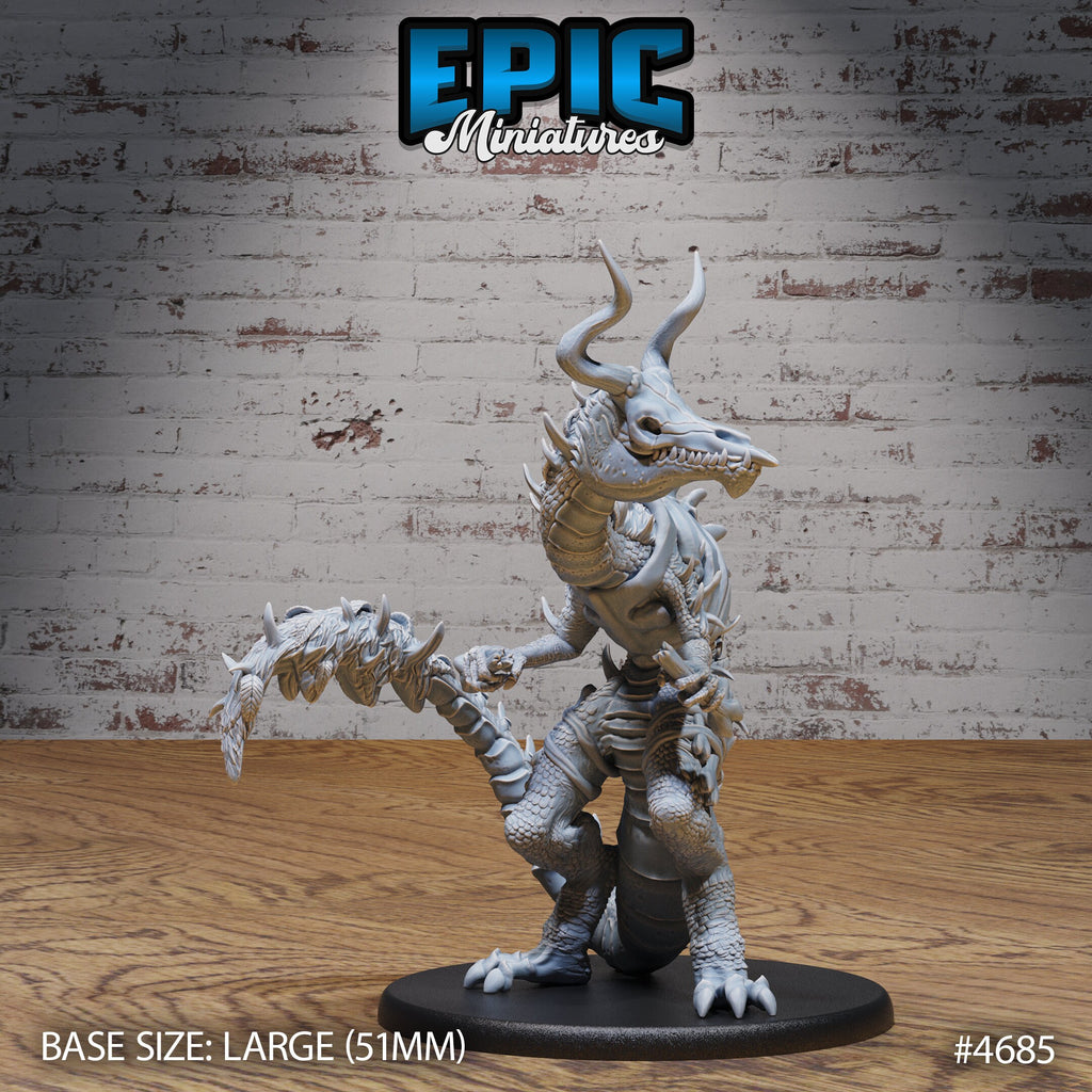 Hunting Reptile Option #4683 front DND miniature Beast Hunt 16k resin