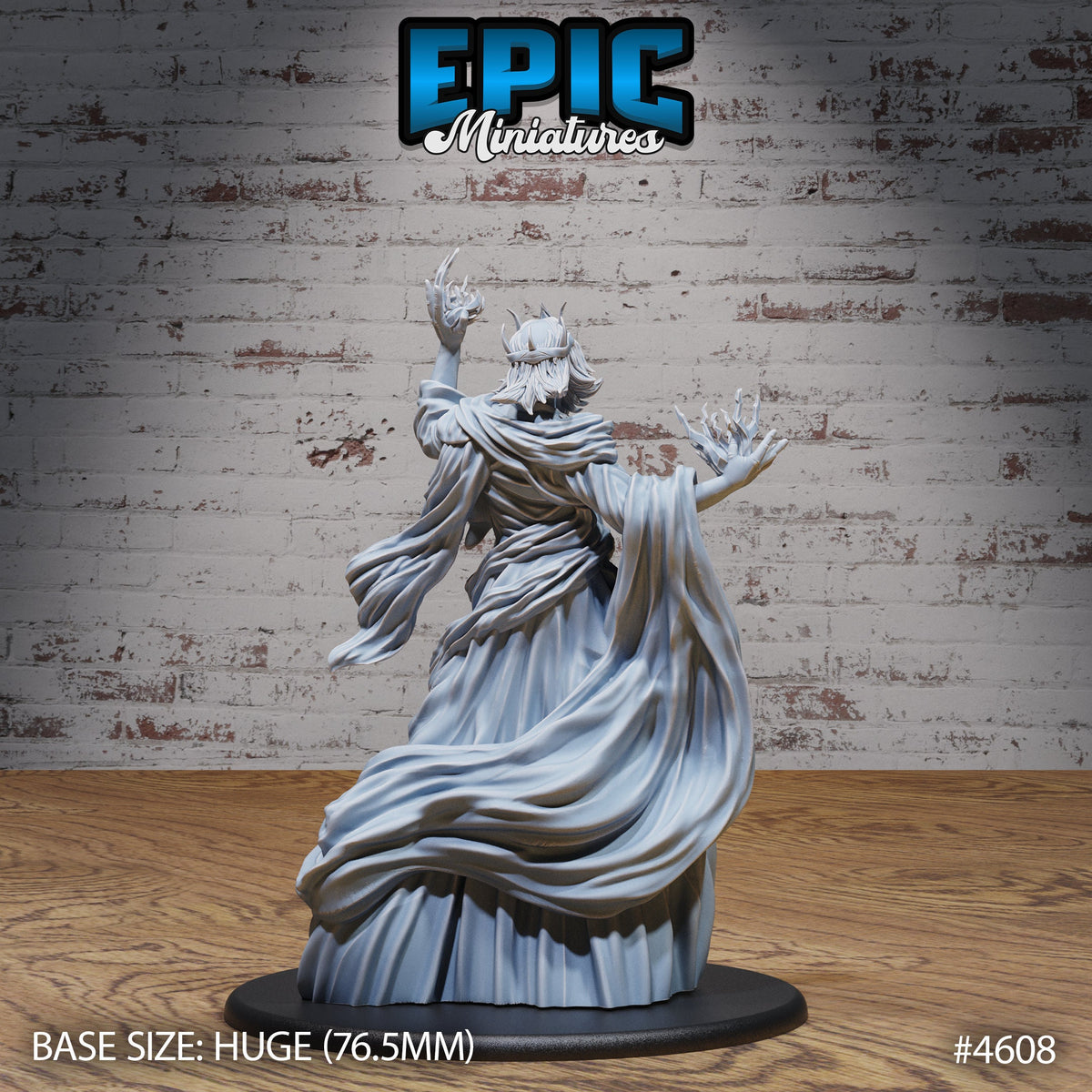 White God Avatar Option #4609 back DND miniature Faith Defender 16k resin